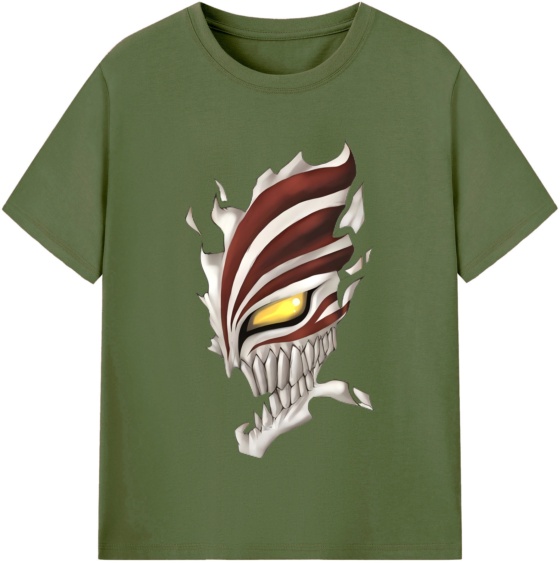 （画像用） ブリーチ 黒崎一護（くろさき いちご）BLEACH Kurosaki Ichigo 綿100％半袖Tシャツ（フロントプリント）